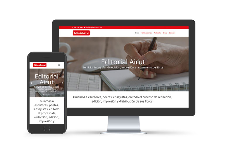 Sitio web Editorial Airut
